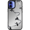 image:imageCASETiFY for iPhone 17 Case  Metallic Glaze MagSafe Compatible  ScratchResistant  Reflective  49 ft Drop Protection  Audio Cassette  Silver On BlackBlack Organza Ribbons