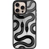 image:imageCASETiFY for iPhone 17 Case  Metallic Glaze MagSafe Compatible  ScratchResistant  Reflective  49 ft Drop Protection  Audio Cassette  Silver On BlackBlack Kingsnake
