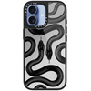 image:imageCASETiFY for iPhone 17 Case  Metallic Glaze MagSafe Compatible  ScratchResistant  Reflective  49 ft Drop Protection  Audio Cassette  Silver On BlackBlack Kingsnake