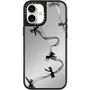 image:imageCASETiFY for iPhone 17 Case  Metallic Glaze MagSafe Compatible  ScratchResistant  Reflective  49 ft Drop Protection  Audio Cassette  Silver On BlackBlack Organza Ribbons