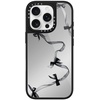 image:imageCASETiFY for iPhone 17 Case  Metallic Glaze MagSafe Compatible  ScratchResistant  Reflective  49 ft Drop Protection  Audio Cassette  Silver On BlackBlack Organza Ribbons