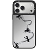 image:imageCASETiFY for iPhone 17 Case  Metallic Glaze MagSafe Compatible  ScratchResistant  Reflective  49 ft Drop Protection  Audio Cassette  Silver On BlackBlack Organza Ribbons