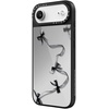 image:imageCASETiFY for iPhone 17 Case  Metallic Glaze MagSafe Compatible  ScratchResistant  Reflective  49 ft Drop Protection  Audio Cassette  Silver On BlackBlack Organza Ribbons
