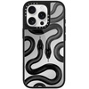 image:imageCASETiFY for iPhone 17 Case  Metallic Glaze MagSafe Compatible  ScratchResistant  Reflective  49 ft Drop Protection  Audio Cassette  Silver On BlackBlack Kingsnake