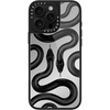 image:imageCASETiFY for iPhone 17 Case  Metallic Glaze MagSafe Compatible  ScratchResistant  Reflective  49 ft Drop Protection  Audio Cassette  Silver On BlackBlack Kingsnake