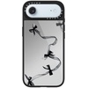 image:imageCASETiFY for iPhone 17 Case  Metallic Glaze MagSafe Compatible  ScratchResistant  Reflective  49 ft Drop Protection  Audio Cassette  Silver On BlackBlack Organza Ribbons