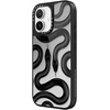 image:imageCASETiFY for iPhone 17 Case  Metallic Glaze MagSafe Compatible  ScratchResistant  Reflective  49 ft Drop Protection  Audio Cassette  Silver On BlackBlack Kingsnake
