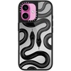 image:imageCASETiFY for iPhone 17 Case  Metallic Glaze MagSafe Compatible  ScratchResistant  Reflective  49 ft Drop Protection  Audio Cassette  Silver On BlackBlack Kingsnake