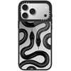 image:imageCASETiFY for iPhone 17 Case  Metallic Glaze MagSafe Compatible  ScratchResistant  Reflective  49 ft Drop Protection  Audio Cassette  Silver On BlackBlack Kingsnake