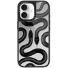 image:imageCASETiFY for iPhone 17 Case  Metallic Glaze MagSafe Compatible  ScratchResistant  Reflective  49 ft Drop Protection  Audio Cassette  Silver On BlackBlack Kingsnake