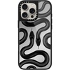 image:imageCASETiFY for iPhone 17 Case  Metallic Glaze MagSafe Compatible  ScratchResistant  Reflective  49 ft Drop Protection  Audio Cassette  Silver On BlackBlack Kingsnake