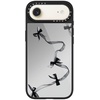image:imageCASETiFY for iPhone 17 Case  Metallic Glaze MagSafe Compatible  ScratchResistant  Reflective  49 ft Drop Protection  Audio Cassette  Silver On BlackBlack Organza Ribbons