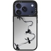 image:imageCASETiFY for iPhone 17 Case  Metallic Glaze MagSafe Compatible  ScratchResistant  Reflective  49 ft Drop Protection  Audio Cassette  Silver On BlackBlack Organza Ribbons