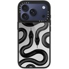 image:imageCASETiFY for iPhone 17 Case  Metallic Glaze MagSafe Compatible  ScratchResistant  Reflective  49 ft Drop Protection  Audio Cassette  Silver On BlackBlack Kingsnake