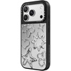 image:imageCASETiFY for iPhone 17 Case  Metallic Glaze MagSafe Compatible  ScratchResistant  Reflective  49 ft Drop Protection  Audio Cassette  Silver On BlackChrome Doodles