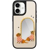 image:imageCASETiFY for iPhone 17 Case  Metallic Glaze MagSafe Compatible  ScratchResistant  Reflective  49 ft Drop Protection  Audio Cassette  Silver On BlackCheckered Dachshund Mirror