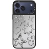 image:imageCASETiFY for iPhone 17 Case  Metallic Glaze MagSafe Compatible  ScratchResistant  Reflective  49 ft Drop Protection  Audio Cassette  Silver On BlackChrome Doodles