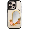 image:imageCASETiFY for iPhone 17 Case  Metallic Glaze MagSafe Compatible  ScratchResistant  Reflective  49 ft Drop Protection  Audio Cassette  Silver On BlackCheckered Dachshund Mirror