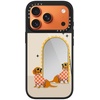 image:imageCASETiFY for iPhone 17 Case  Metallic Glaze MagSafe Compatible  ScratchResistant  Reflective  49 ft Drop Protection  Audio Cassette  Silver On BlackCheckered Dachshund Mirror