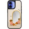 image:imageCASETiFY for iPhone 17 Case  Metallic Glaze MagSafe Compatible  ScratchResistant  Reflective  49 ft Drop Protection  Audio Cassette  Silver On BlackCheckered Dachshund Mirror