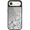 image:imageCASETiFY for iPhone 17 Case  Metallic Glaze MagSafe Compatible  ScratchResistant  Reflective  49 ft Drop Protection  Audio Cassette  Silver On BlackChrome Doodles