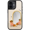 image:imageCASETiFY for iPhone 17 Case  Metallic Glaze MagSafe Compatible  ScratchResistant  Reflective  49 ft Drop Protection  Audio Cassette  Silver On BlackCheckered Dachshund Mirror