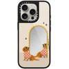 image:imageCASETiFY for iPhone 17 Case  Metallic Glaze MagSafe Compatible  ScratchResistant  Reflective  49 ft Drop Protection  Audio Cassette  Silver On BlackCheckered Dachshund Mirror