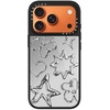 image:imageCASETiFY for iPhone 17 Case  Metallic Glaze MagSafe Compatible  ScratchResistant  Reflective  49 ft Drop Protection  Audio Cassette  Silver On BlackChrome Doodles