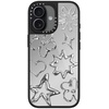 image:imageCASETiFY for iPhone 17 Case  Metallic Glaze MagSafe Compatible  ScratchResistant  Reflective  49 ft Drop Protection  Audio Cassette  Silver On BlackChrome Doodles