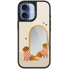 image:imageCASETiFY for iPhone 17 Case  Metallic Glaze MagSafe Compatible  ScratchResistant  Reflective  49 ft Drop Protection  Audio Cassette  Silver On BlackCheckered Dachshund Mirror