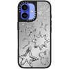 image:imageCASETiFY for iPhone 17 Case  Metallic Glaze MagSafe Compatible  ScratchResistant  Reflective  49 ft Drop Protection  Audio Cassette  Silver On BlackChrome Doodles