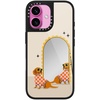 image:imageCASETiFY for iPhone 17 Case  Metallic Glaze MagSafe Compatible  ScratchResistant  Reflective  49 ft Drop Protection  Audio Cassette  Silver On BlackCheckered Dachshund Mirror