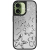 image:imageCASETiFY for iPhone 17 Case  Metallic Glaze MagSafe Compatible  ScratchResistant  Reflective  49 ft Drop Protection  Audio Cassette  Silver On BlackChrome Doodles