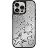 image:imageCASETiFY for iPhone 17 Case  Metallic Glaze MagSafe Compatible  ScratchResistant  Reflective  49 ft Drop Protection  Audio Cassette  Silver On BlackChrome Doodles