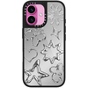 image:imageCASETiFY for iPhone 17 Case  Metallic Glaze MagSafe Compatible  ScratchResistant  Reflective  49 ft Drop Protection  Audio Cassette  Silver On BlackChrome Doodles