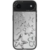 image:imageCASETiFY for iPhone 17 Case  Metallic Glaze MagSafe Compatible  ScratchResistant  Reflective  49 ft Drop Protection  Audio Cassette  Silver On BlackChrome Doodles