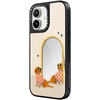 image:imageCASETiFY for iPhone 17 Case  Metallic Glaze MagSafe Compatible  ScratchResistant  Reflective  49 ft Drop Protection  Audio Cassette  Silver On BlackCheckered Dachshund Mirror