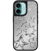 image:imageCASETiFY for iPhone 17 Case  Metallic Glaze MagSafe Compatible  ScratchResistant  Reflective  49 ft Drop Protection  Audio Cassette  Silver On BlackChrome Doodles