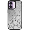 image:imageCASETiFY for iPhone 17 Case  Metallic Glaze MagSafe Compatible  ScratchResistant  Reflective  49 ft Drop Protection  Audio Cassette  Silver On BlackChrome Doodles
