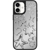 image:imageCASETiFY for iPhone 17 Case  Metallic Glaze MagSafe Compatible  ScratchResistant  Reflective  49 ft Drop Protection  Audio Cassette  Silver On BlackChrome Doodles
