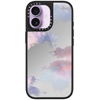 image:imageCASETiFY for iPhone 17 Case  Metallic Glaze MagSafe Compatible  ScratchResistant  Reflective  49 ft Drop Protection  Audio Cassette  Silver On BlackClouds