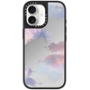 image:imageCASETiFY for iPhone 17 Case  Metallic Glaze MagSafe Compatible  ScratchResistant  Reflective  49 ft Drop Protection  Audio Cassette  Silver On BlackClouds