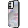 image:imageCASETiFY for iPhone 17 Case  Metallic Glaze MagSafe Compatible  ScratchResistant  Reflective  49 ft Drop Protection  Audio Cassette  Silver On BlackClouds