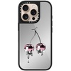 image:imageCASETiFY for iPhone 17 Case  Metallic Glaze MagSafe Compatible  ScratchResistant  Reflective  49 ft Drop Protection  Audio Cassette  Silver On BlackColored Melting Cherry