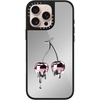 image:imageCASETiFY for iPhone 17 Case  Metallic Glaze MagSafe Compatible  ScratchResistant  Reflective  49 ft Drop Protection  Audio Cassette  Silver On BlackColored Melting Cherry