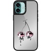 image:imageCASETiFY for iPhone 17 Case  Metallic Glaze MagSafe Compatible  ScratchResistant  Reflective  49 ft Drop Protection  Audio Cassette  Silver On BlackColored Melting Cherry