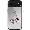 image:imageCASETiFY for iPhone 17 Case  Metallic Glaze MagSafe Compatible  ScratchResistant  Reflective  49 ft Drop Protection  Audio Cassette  Silver On BlackColored Melting Cherry