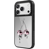 image:imageCASETiFY for iPhone 17 Case  Metallic Glaze MagSafe Compatible  ScratchResistant  Reflective  49 ft Drop Protection  Audio Cassette  Silver On BlackColored Melting Cherry