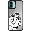 image:imageCASETiFY for iPhone 17 Case  Metallic Glaze MagSafe Compatible  ScratchResistant  Reflective  49 ft Drop Protection  Audio Cassette  Silver On BlackDOG LOVES COFFEE