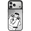 image:imageCASETiFY for iPhone 17 Case  Metallic Glaze MagSafe Compatible  ScratchResistant  Reflective  49 ft Drop Protection  Audio Cassette  Silver On BlackDOG LOVES COFFEE